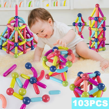 Magnetic Balls and Rods Set Educational Magnet Building Blocks