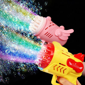 Bubble Machine Gun with Led Light Blower for Kids